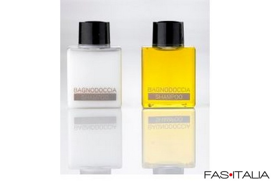 Flacone personalizzato shampoo doccia 30 ml conf. 500 pz